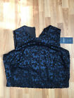M&S Limited Edition Blue/Black Lace Top Size 16-BNWT