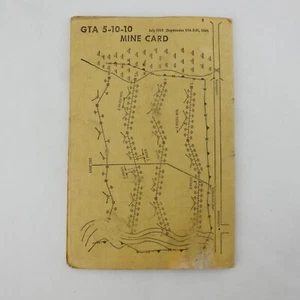 Vintage Military Mine Card GTA 5-10-10 1965 - Picture 1 of 5