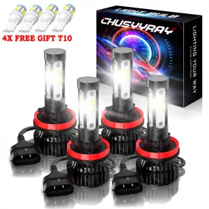 for Lexus CT200h 2011-2017 4X Combo LED Headlights Bulbs Kit High Low Beam Lamp - Picture 1 of 17