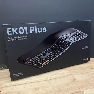ProtoArc - EK01 Plus Backlit Wireless Ergonomic Workspace Keyboard - Picture 1 of 12