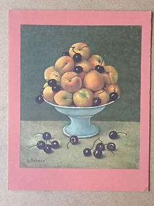 MENU PAQUEBOT FRANCE - French Line Thème Fleurs et Fruits de France - ROHNER - Imagen 1 de 3