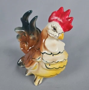 Ceramic Rooster Toothpick Hors D'oeuvres Holder Vtg Chicken Country Farm Core - Picture 1 of 6