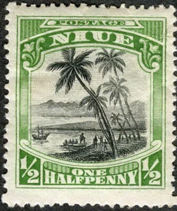 Niue 1920 Captain Cook Landing MH (SC# 35) - Foto 1 di 1