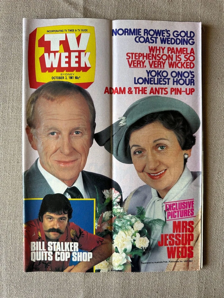 Vintage television - "Australian TV Week" Oct 1981 Normie Rowe Adam and the Ants - Image 1 of 4