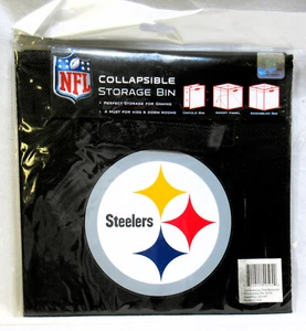 Cubo de almacenamiento plegable NFL Pittsburgh Steelers 10"x10"x10" - Imagen 1 de 5