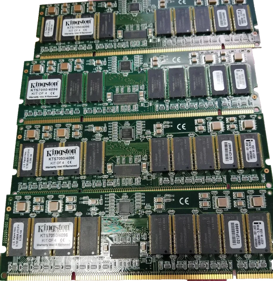 Kingston 4GB (4x1GB) Sun Fire 280R/Sun Blade 1000 Memory Kit (p/n X7063A) - Image 1 of 1