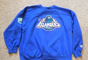 Felpa sportiva New York Islanders vintage anni 90 retro LEE pescatore rara - Foto 1 di 18