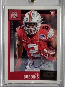 2020 PANINI SCORE 381 🏈🏈 FIRMA J.K. DOBBINS - Foto 1 di 2