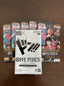 One Piece Emperors In The New World OP-09 5 Booster Packs & 1 DON Pack English A - Picture 1 of 2