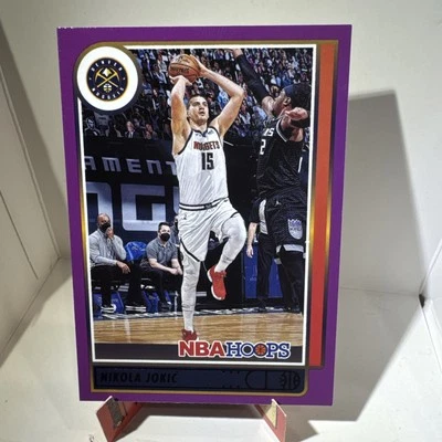 Nikola Jokic 2021-22 Panini Hoops Basketball No. 11 NBA purple MVP NM Nice Card! - Image 1 of 2