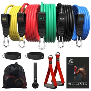 Resistance Bands, Resistance Bands Set for Workout Stackable Up to 125 lbs, E... - Picture 1 of 7