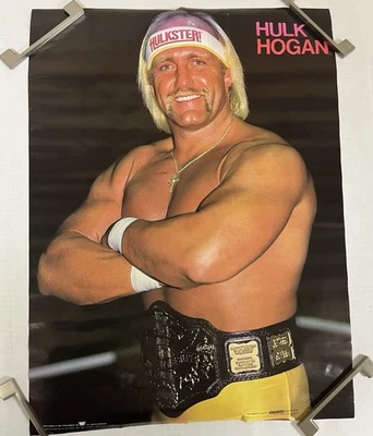 Póster de Hulk Hogan Hulkamania enrollado nunca colgado en plástico original - vintage 1985 Foto 1 de 4