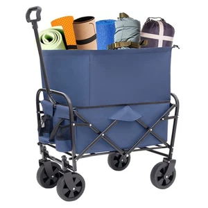 Carrello Carrello Pieghevole Resistente 225lbs - Carrello Utilitario Pieghevole per Campeggio - Foto 1 di 21