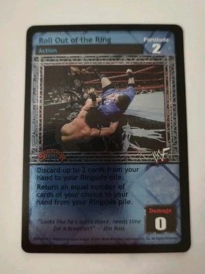 Roll Out of The Ring Foil - Survivor Series 1 - WWE Raw Deal CCG NM - Image 1 of 2