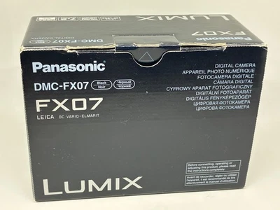 Panasonic DMC - FX 07 Digitalcamera 7,2 megapixels , mattschwarz in OVP - Bild 1 von 4