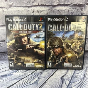 PS2 Playstation 2 Call Of Duty Set - Big Red One & 3 W/ Bonus Disc Tested - Picture 1 of 19