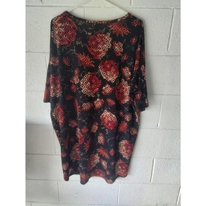 Bluse Damen Gr. XL Plus Lularoe Geo Print Blumen - Bild 1 von 6