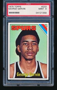 George Gervin 1975 Topps #233 PSA 9 - Imagen 1 de 2