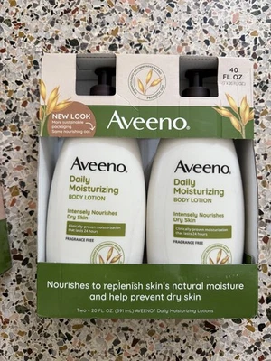 Aveeno Daily Moisturizing Body Lotion - 20 fl oz (2-Pack) - Image 1 of 2