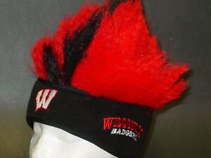 NCAA Wisconsin Badgers Chill Out Game Day Headband with Wig, NEW