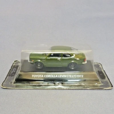 1:64 KONAMI TOYOTA COROLLA LEVIN TE27 DARK GREEN 1972 DIECAST TOY CAR from Japan - Image 1 of 3