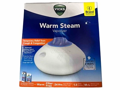 Vicks Warm Steam Vaporizer V150SGNLV2 Easy Fill Clean Auto Shut-Off - Image 1 of 4