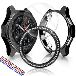 Coque de protection écran 9H + lunette anneau housse pour Samsung Galaxy Watch 42mm SM-R815U - Photo 1 sur 1