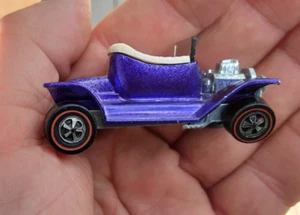 Hot Wheels Hot Heap, pintura púrpura, 1968, Redlines, EE. UU., interior blanco - ¡¡Nuevo!!! - Imagen 1 de 7