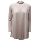 4101AF maglione donna KANGRA grey turtleneck sweater woman