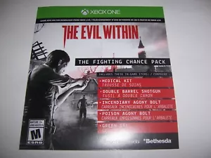 The Evil Within Fighting Chance Pack DLC Add-on Code for Xbox One 1 - Picture 1 of 1