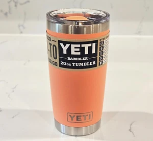 Yeti 20 Oz + Matching Magslider Lid - Coral Neu mit Etikett RAR - Bild 1 von 4