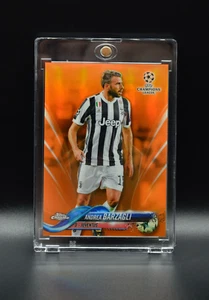 2017-18 Topps Chrome UCL Orange Refractor /25 Andrea Barzagli #39 Juventus - Picture 1 of 3