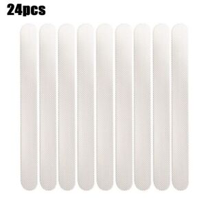 24pcs Transparent  Anti-Slip Strips Bathroom/Bathtub White Non-Slip Tape 2*20cm