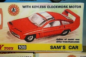 Joe 90 Sam's Car Vintage Dinky BOX ONLY 108 SECOND quality print - Picture 1 of 5