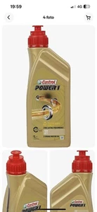 1L OIL 2T MOTORCYCLE SCOOTER ENGINE MIX 2 STROKE CASTROL POWER 1 2T SEMI SYNTHETIC - Picture 1 of 2