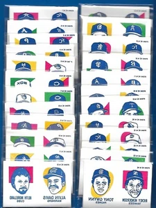 1986 OPC BASEBALL TATTOOS 6 SHEETS PANEL OF 8 PLAYERS O-PEE-CHEE 1-24 SEE LIST - Picture 1 of 217