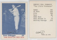 1975 TCMA 1946 Boston Red Sox Black Back Dom DiMaggio