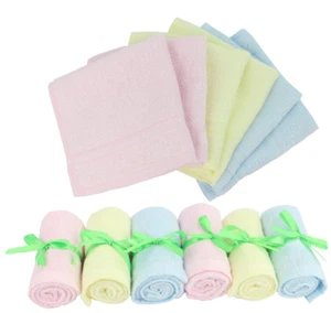Baby Washcloths 100% Organic Bamboo Baby Face Towels - Reusable - Multicolor - Picture 1 of 8