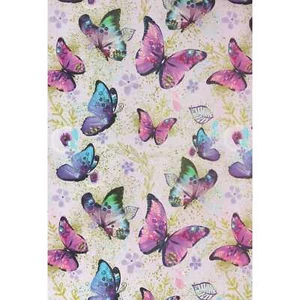 Watercolour Butterflies Wrapping Paper 1 Sheet 50cm X 70cm Birthday Gift Craft - Picture 1 of 1