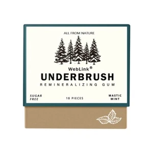 Organic Natural Mastic Mint Underbrush Sugar-Free Freshen Breath Gum Teeth Care. - Picture 1 of 7