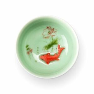 Chinese celadon Fish Porcelain Teacup Set Teapot Drinkware Ceramic Cup Tea Set