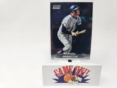 2024 Topps Stadium Club Chrome #136 Mickey Mantle Refractor HOF Yankees - Image 1 of 2
