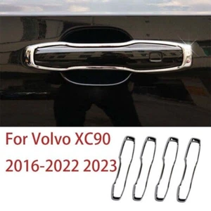 Fit For Volvo XC90 2016-2023 ABS Chrome Outside Car Door Handle Cover Trim 4PCS - Bild 1 von 6