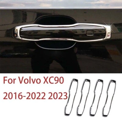 Ajuste para Volvo XC90 2016-2023 ABS cromo exterior manija de puerta de coche cubierta embellecedor 4 piezas Foto 1 de 4
