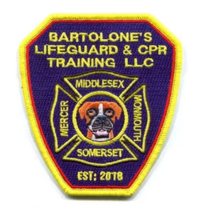 Bartolones Lifeguard and CPR Training LLC Fire EMS Patch New Jersey NJ - Picture 1 of 1