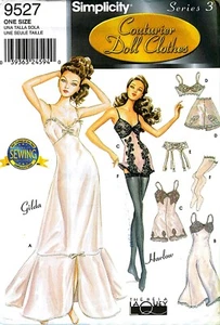 SELTENES 151⁄2"" GENPUPPE SEXY DESSOUS COUTURIER TYLER NÄHMUSTER Einfachheit 9527 - Bild 1 von 10