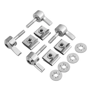 Hard Saddlebag Lock Mounting Screw Kit Fit For Harley Touring Glide 93-24 Chrome - Picture 1 of 5
