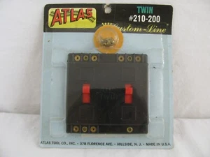 Vintage Atlas Custom Line 2-Switch Selector Panel #210-200 NOS - Picture 1 of 2