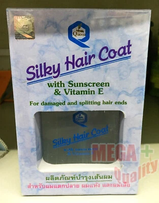Queen Silky Hair Coat with Vitamin E and Sunscreen for Damaged Hair Ends 85 ML. - Image 1 of 3