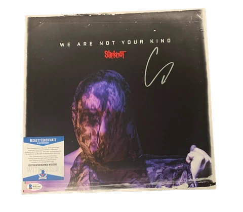 COREY TAYLOR SIGNED SLIPKNOT AUTO WE ARE NOT YOUR KIND ALBUM VINYL LP BECKETT 1 Cover